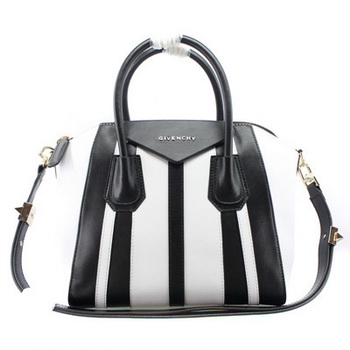 2013 Replica Givenchy Small Antigona Bag Smooth Leather 9981S White&Black